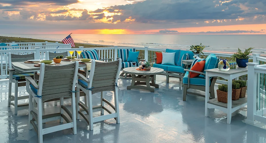 Chairs on beach