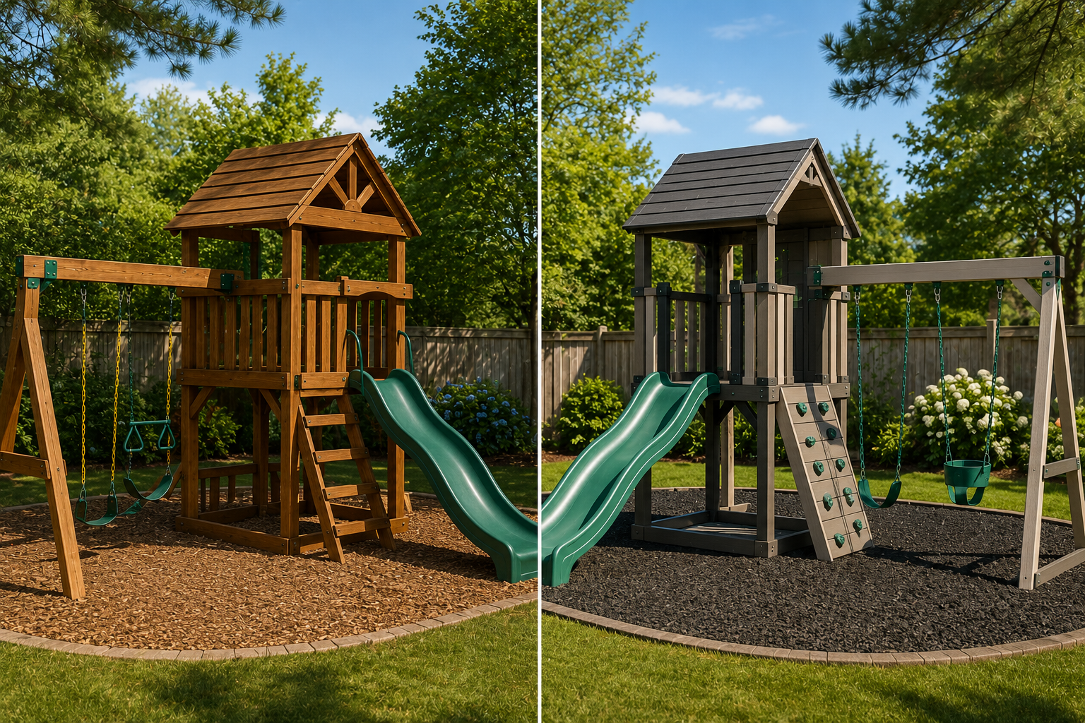 Wood vs. Composite Playsets Which Holds Up Best in North Carolina