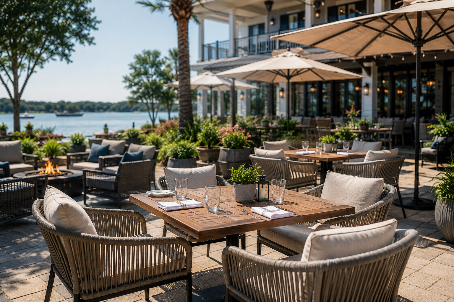 How to Choose Outdoor Furniture for Restaurants and Hotels in NC | GreyFox Outdoor
