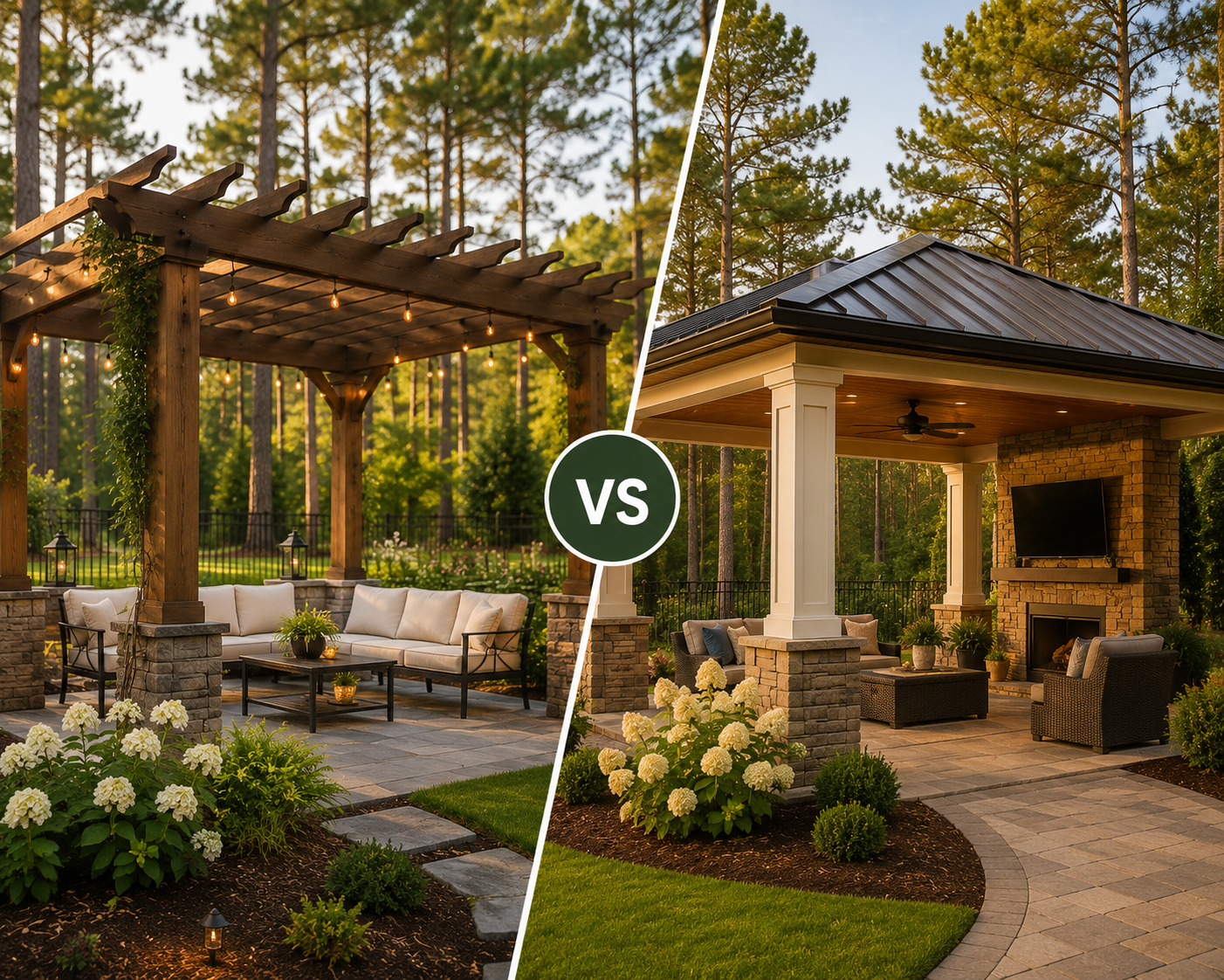 Pergola vs Pavilion - Which Structure Fits Your Southern Pines Yard?